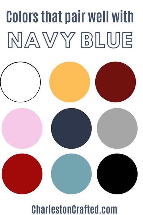 color that matches navy blue